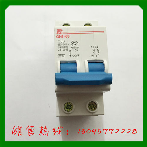 正品 上海常熟电气 GH1-63/2P