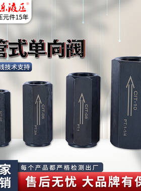 液压单向阀止回阀 CIT-02 03 04 06 08 10油压直通管式逆止阀安全