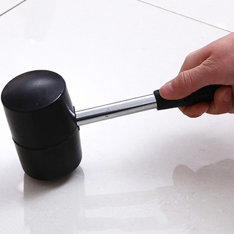 橡皮锤胶钢管柄黑色货架