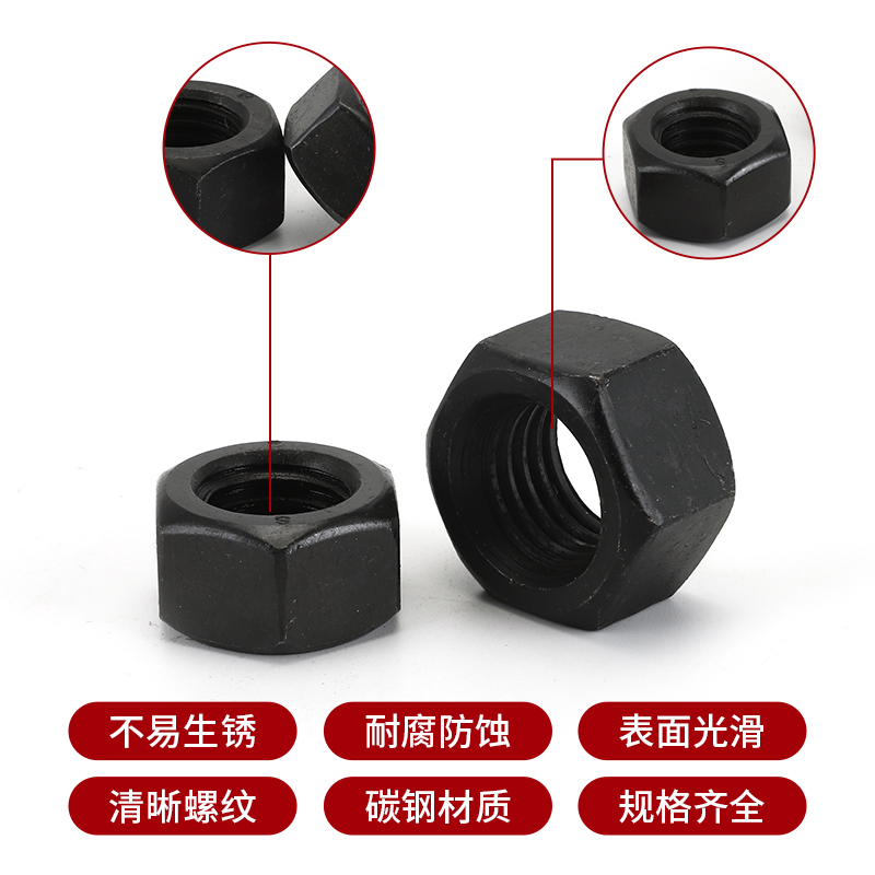 8级六角螺母M2M2.5M3M4M5M6M8M10M12M14M16M18M20M22M24MM36螺帽