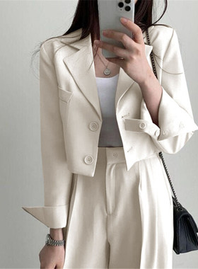 西装女士2024spring women fashion short blazers jackets suits