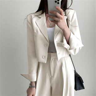 fashion women short blazers suits 西装 jackets 女士2024spring