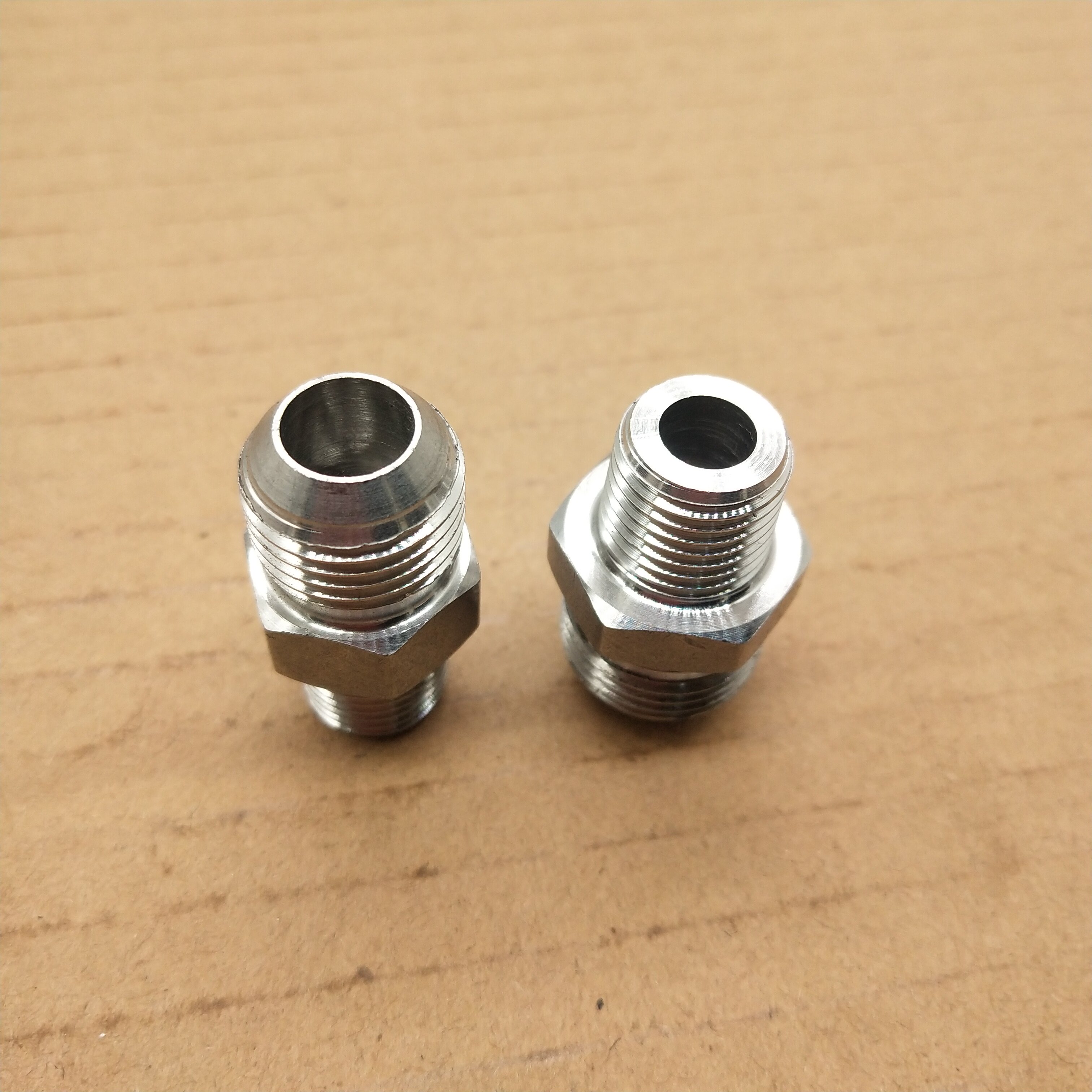 304不锈钢液压接头zg1/4&mdash;转m16&times;1.5d型扩口13变16高