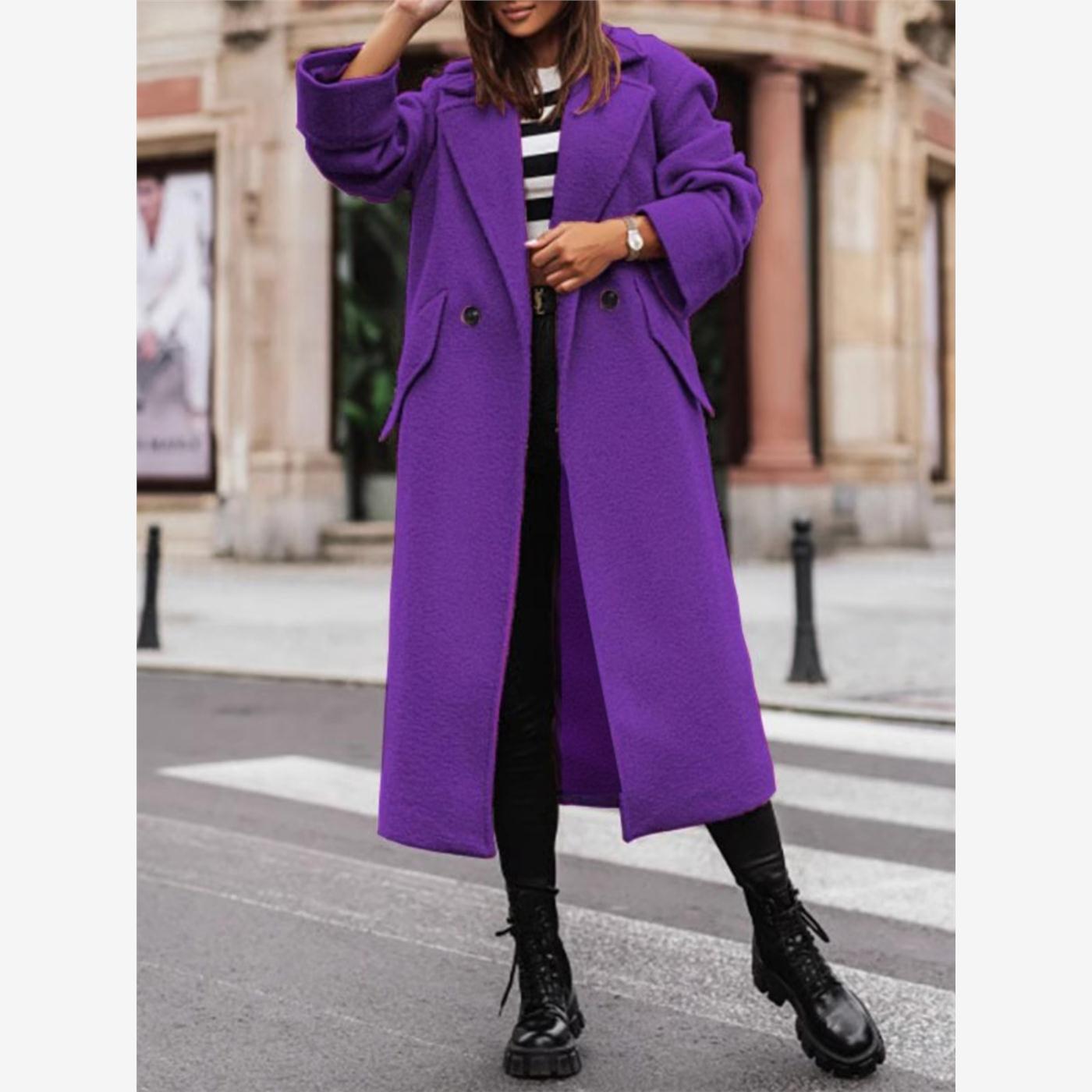 woolencoat欧美秋冬女宽