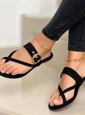 roman平底凉鞋女slippers women flat sandals for ladies shoes