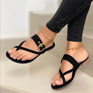 roman平底凉鞋女slippers women flat sandals for ladies shoes