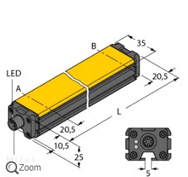 原装正品图尔克WIM100-Q25L-LI-EXI- H1141磁性致动角度传感器