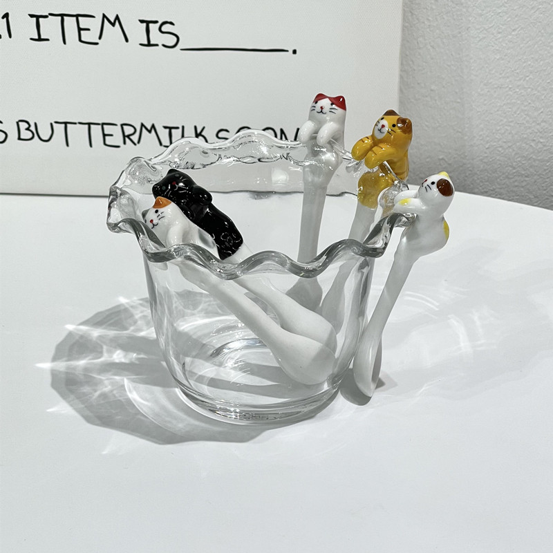 喵星人立体挂勺可爱陶瓷