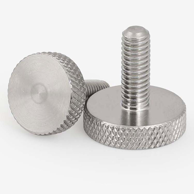 不锈钢手拧螺丝大平头滚