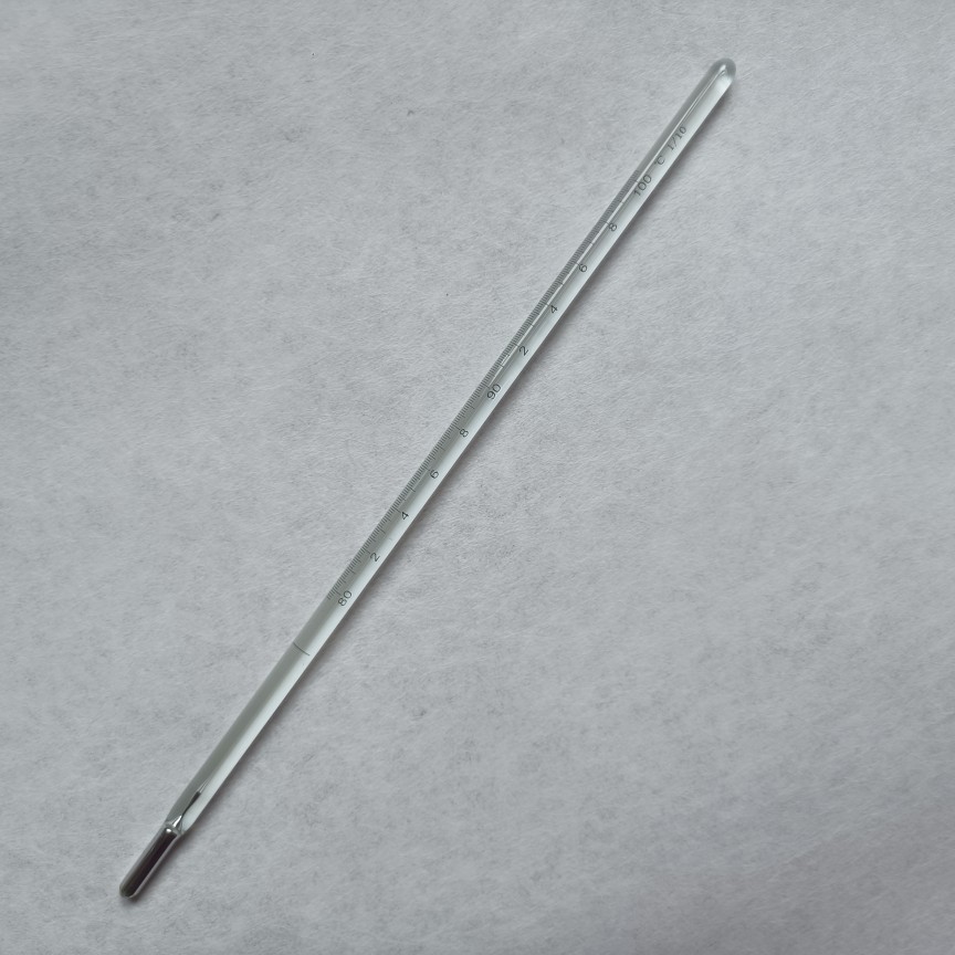 包检GB-57氧化特性1号80-100度精度0.1度水银温度计长度23厘米