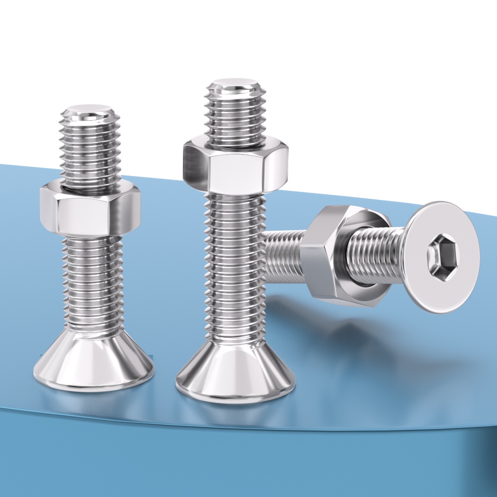 不锈钢沉头平内梅花螺丝