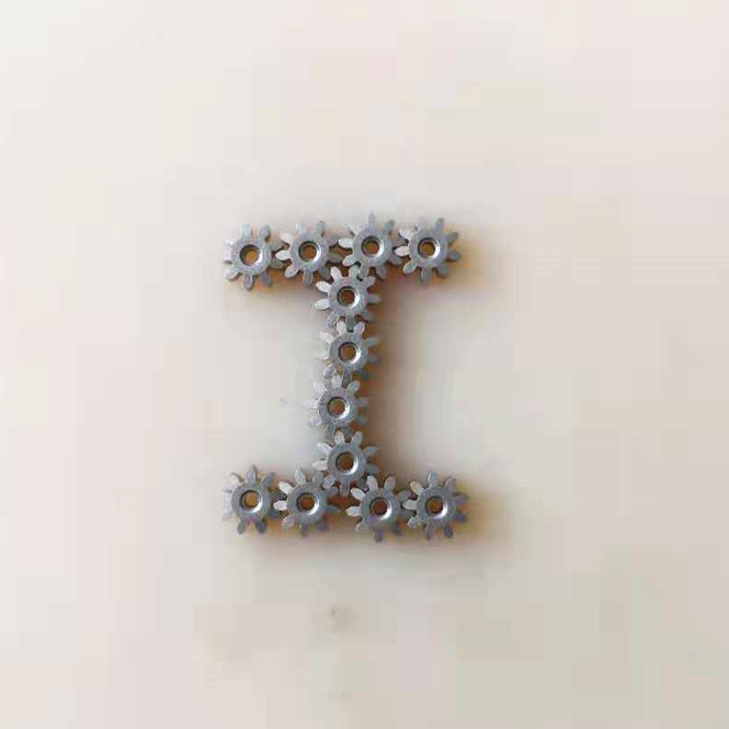 圆柱直齿轮10只 0.8模数 9齿 内径2 粉末冶金精密铁基齿轮