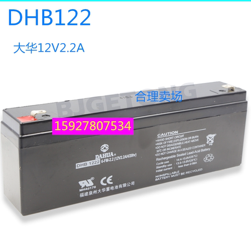 DAHUA大华DHB1222 12V2.2AH/20HR 6-FM-2.2  DHB1223电梯音响电池