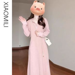 哺乳春秋冬连衣裙外穿辣妈长袖连帽显瘦母乳期衣服产后喂奶服卫衣