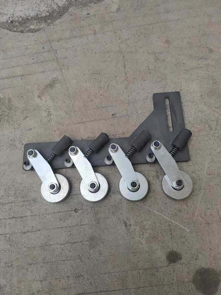 青城富豪四面刨靠模侧压顶轮上压轮杆中台顶轮压料轮木工立铣配件