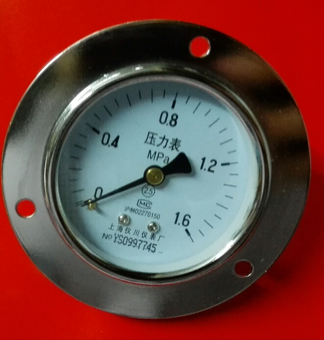 轴向带边压力表 y-60zt  y-60-zt y-60zq  0~1.6mpa m14x1.5 60mm