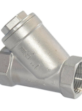 304不锈钢内螺纹过滤器y型201过滤阀门GL11W内丝丝扣过滤网过滤器