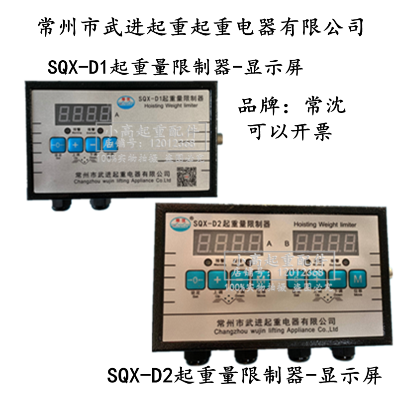 双梁行车SQX-D2起重量限制器双显仪表盒SQX-D1常州武进显示屏常沈