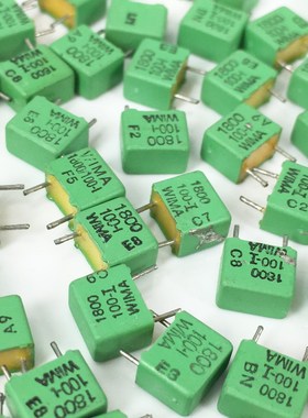 拆机WIMA 1800PF100V 182 FKP 5MM薄膜电容 对外观要求高者请慎拍