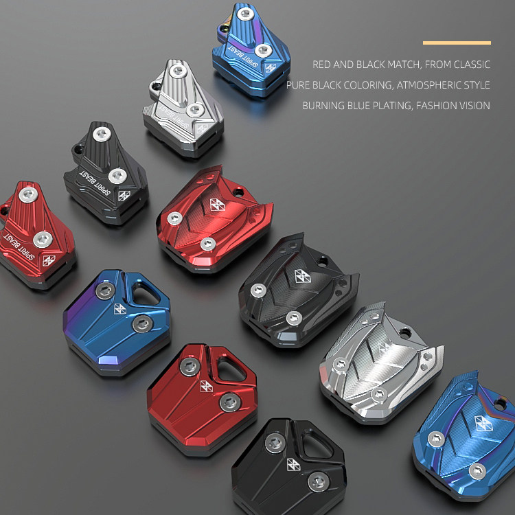 适用贝纳利钥匙头改装配件摩托车装饰锁匙外壳黄龙TNT600i钥匙胚