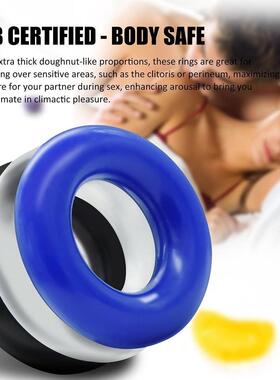 Soft Stretchy Cock Donut Rings Waterproof Silicone Ring Band