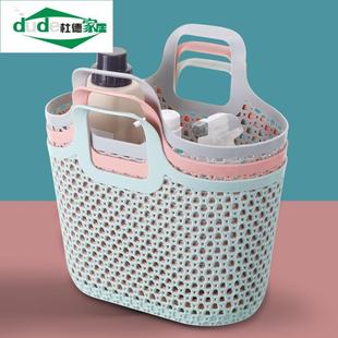 塑料编织浴室洗澡筐手提大容量洗漱沐浴篮买菜篮大号野餐购物篮子