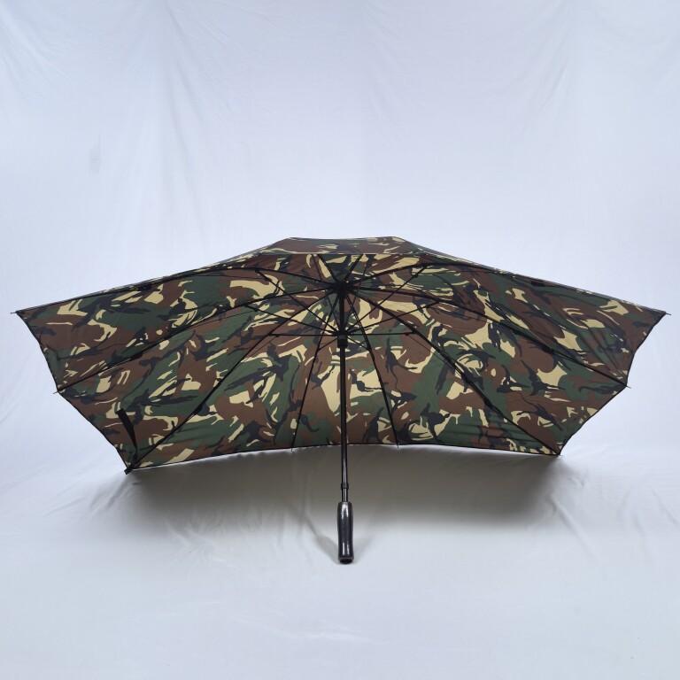 德国长方形迷彩异形伞 10骨加长142cm手动防风长柄雨伞男