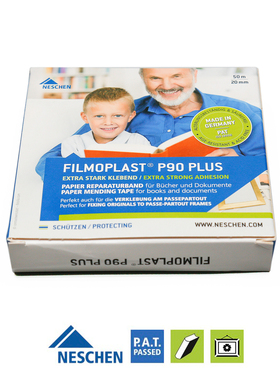 德国进口NESCHEN P90Plus无酸胶带书籍画作修复合页制作