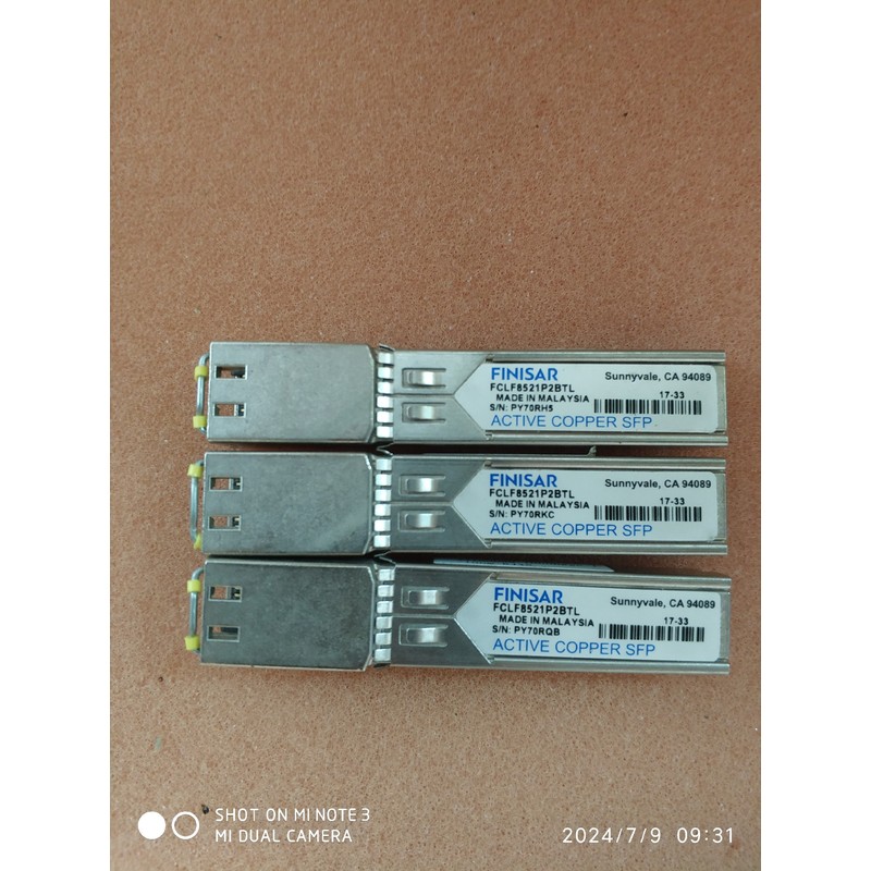 询价出售菲尼萨FCLF8521P2BTL电口光模块，拆机九成新功议价