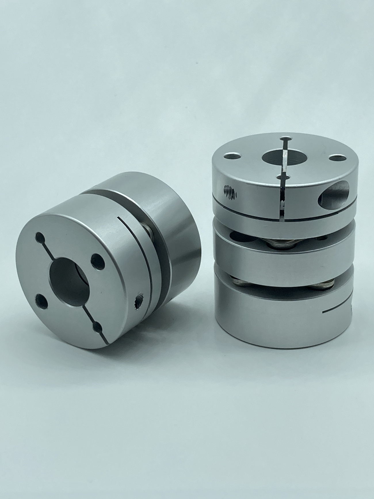 外径D82双膜片联轴器 长度L98 单膜簧片 电机丝杆连轴 夹紧式键槽