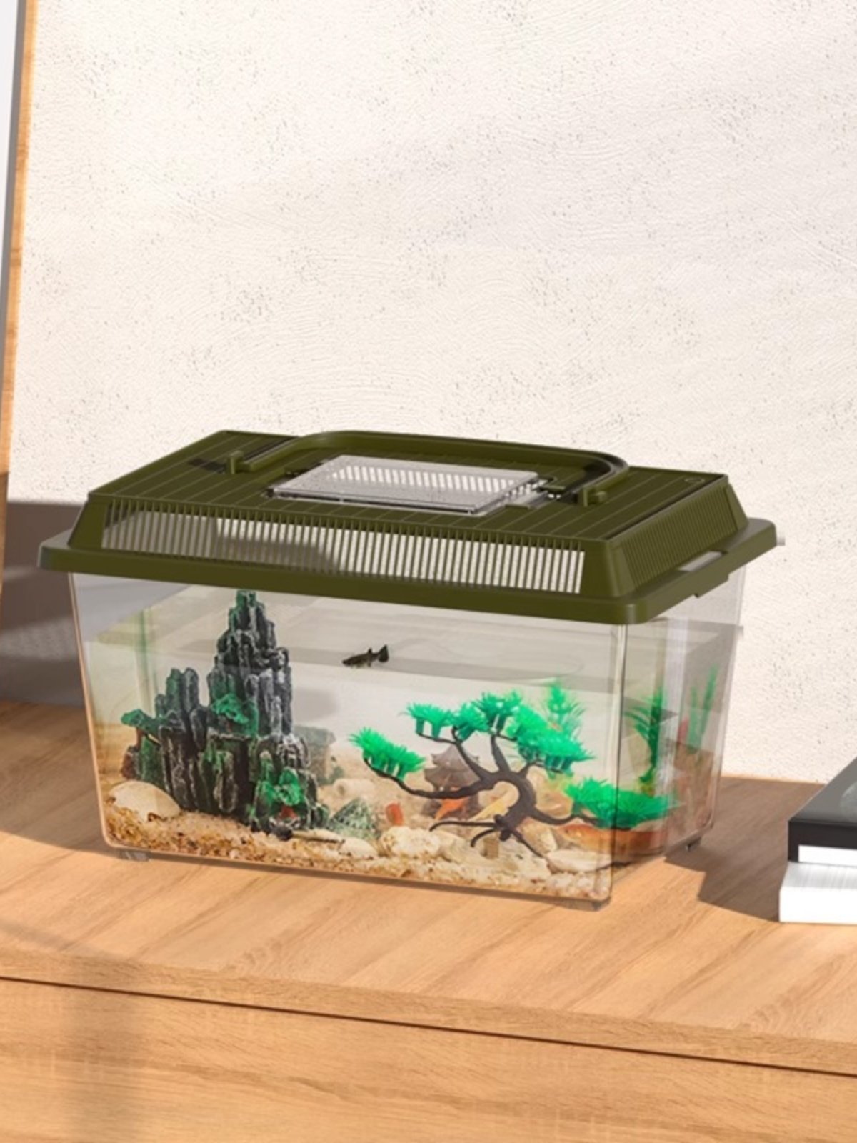 爬虫饲养盒乌龟螃蟹蜘蛛蛇宠物观察金鱼缸宠物盒手提透明运输盒,鲜花速递/花卉仿真/绿植园艺,洒水/浇水壶,淘宝优惠券,粉丝福利购,淘宝优惠卷