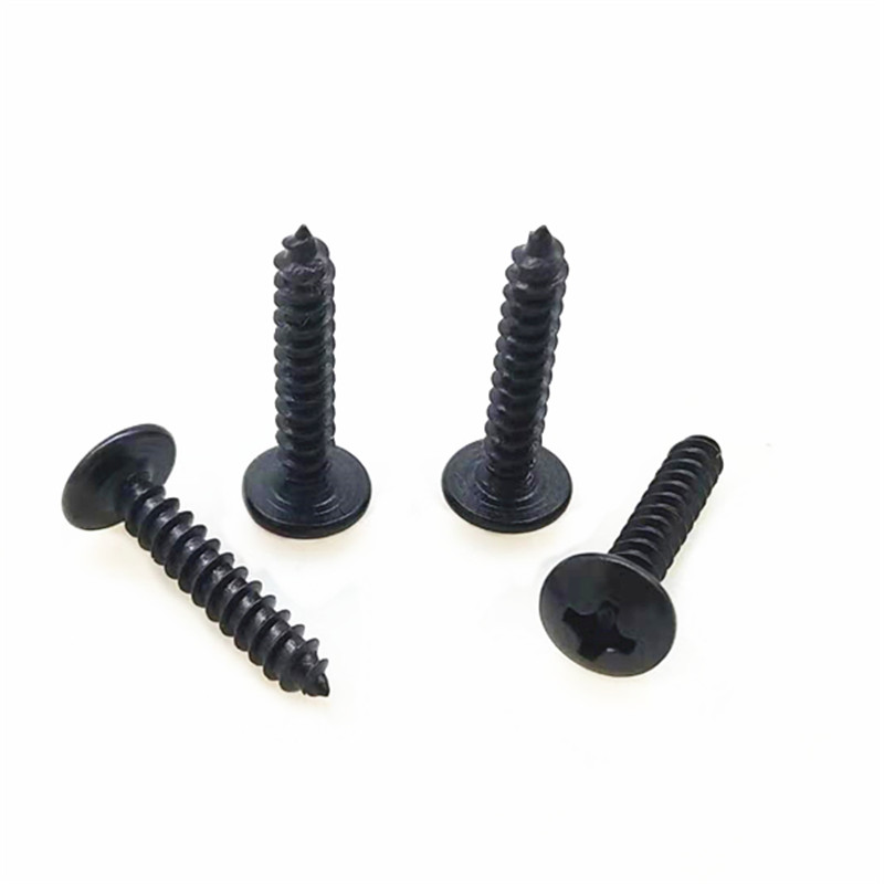 扁头十字自攻螺钉镀黑锌