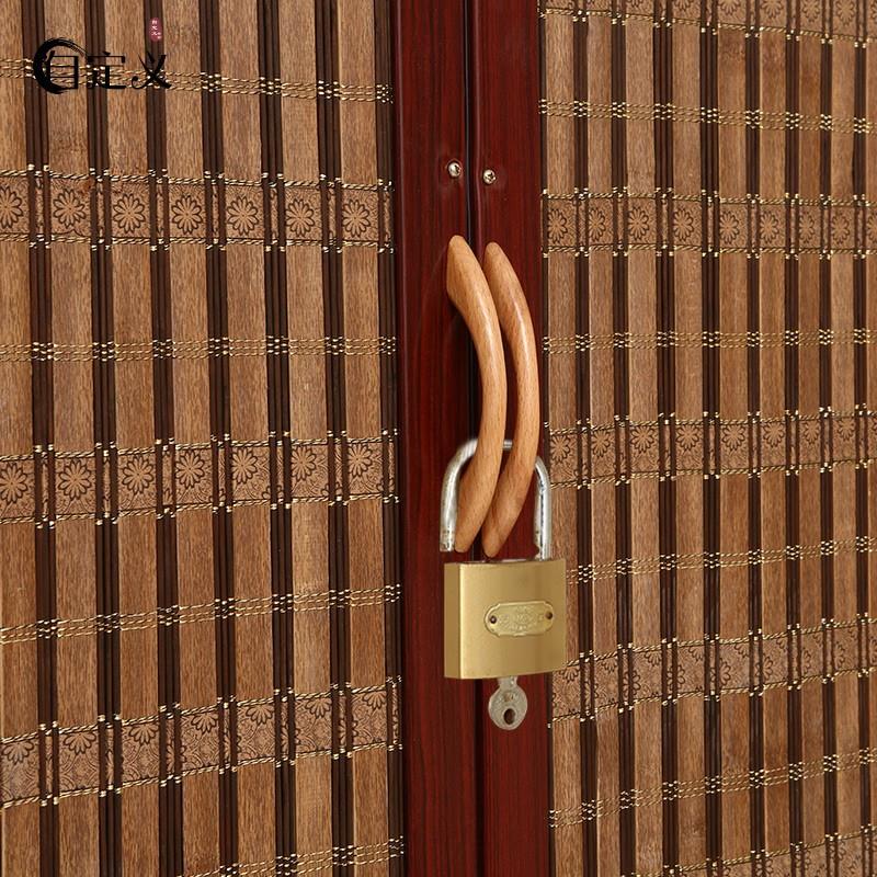 湖北竹帘子折叠门推拉复