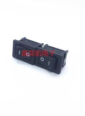 日本进口EDK 船型开关 KCD1小型翘板开关 高品质 2脚2档黑色