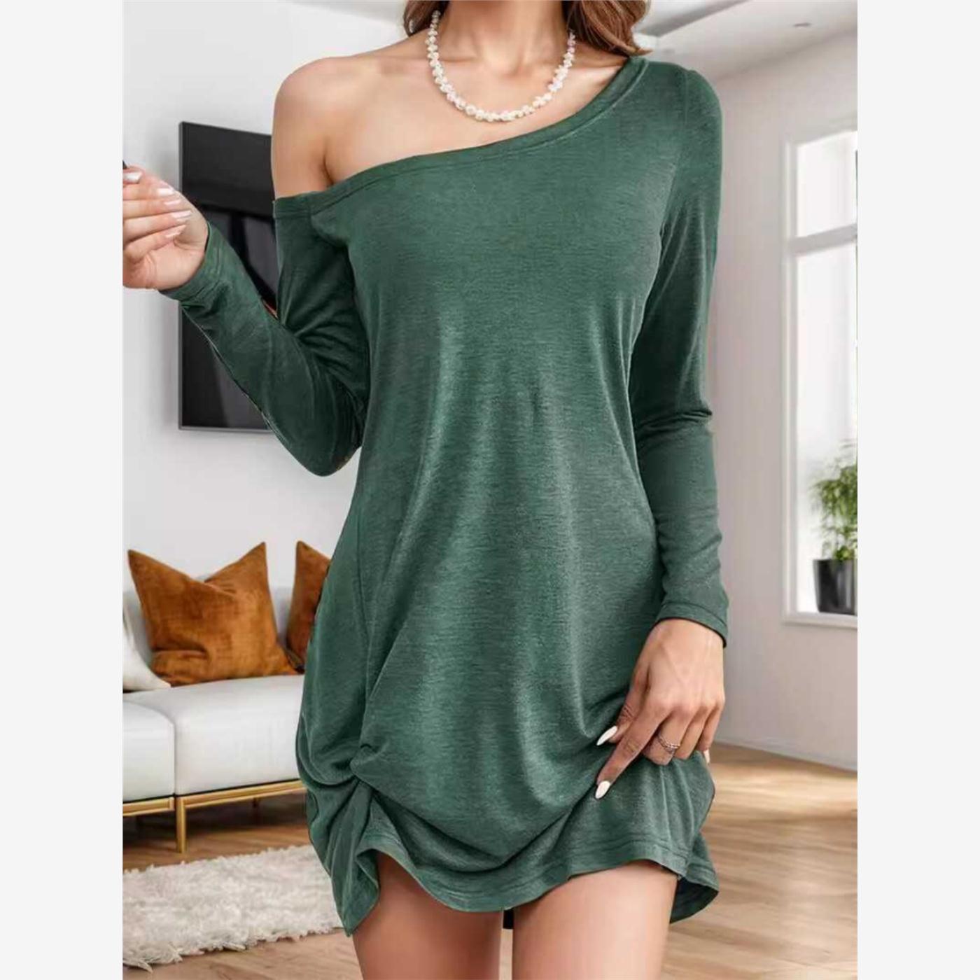 欧美风春夏设计感性感斜