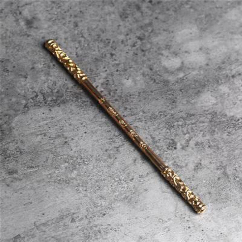 纯铜如意金箍棒摆件定海神针齐天大圣孙悟空猴子茶宠鱼缸造景装饰