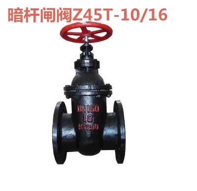 铸铁法兰闸阀Z45T-16  阀门闸阀 铸铁暗杆闸阀DN50 65 80 100 150
