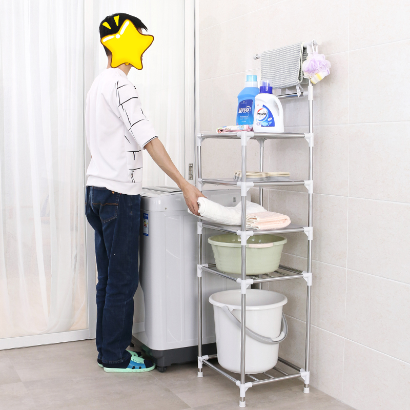 浴室不锈钢多层脸盆置物