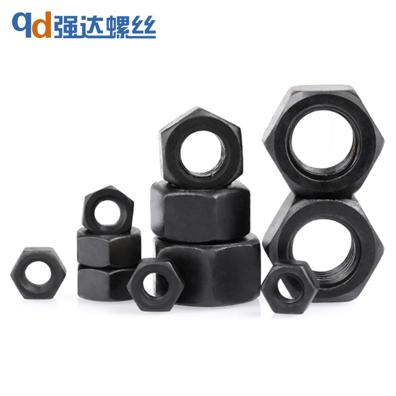 黑色不锈钢六角螺母帽丝