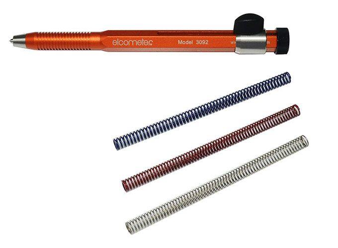 易高Elcometer3092刻痕硬度计涂层硬度测试笔弹簧牛顿硬度实验棒