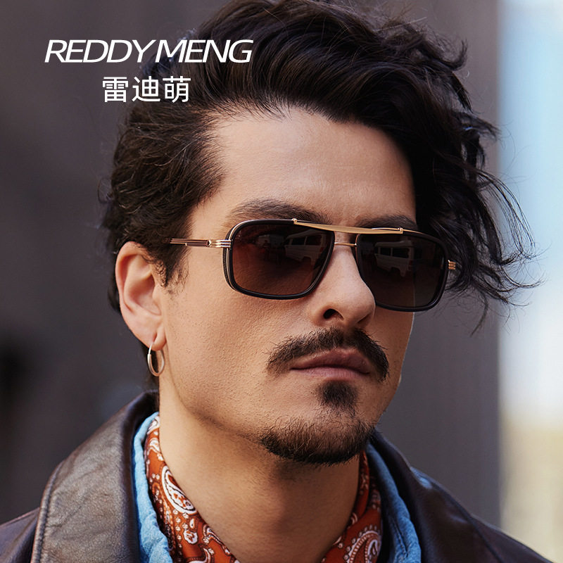 复古金属偏光太阳眼镜男
