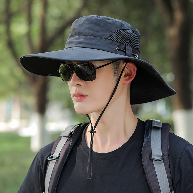 帽子男夏天渔夫帽防晒遮