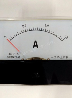 44C2 1A 1.5A 2A 3A 5A 10A 指针式直流电流  DC指针直流mA电流表
