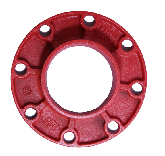 沟槽法兰/快装卡箍转换法兰/抱箍法兰/分体法兰/镀锌管消防法兰盘