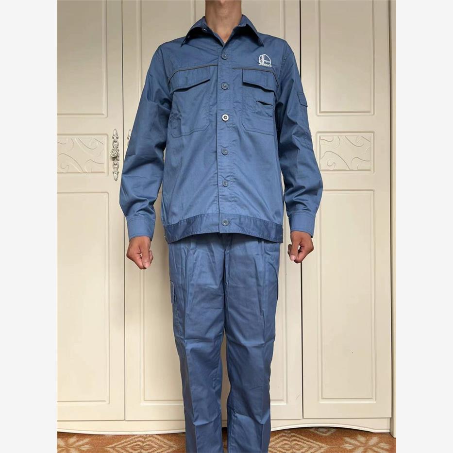 中石化炼油厂防静电工作服男女同款石化炼化蓝夏季套装焦化劳保服