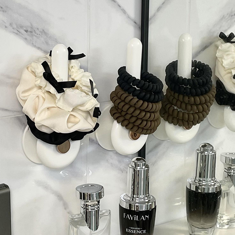 刘小诚头饰挂钩发箍发圈收纳皮筋免打孔头绳发夹发饰强力粘钩粘胶