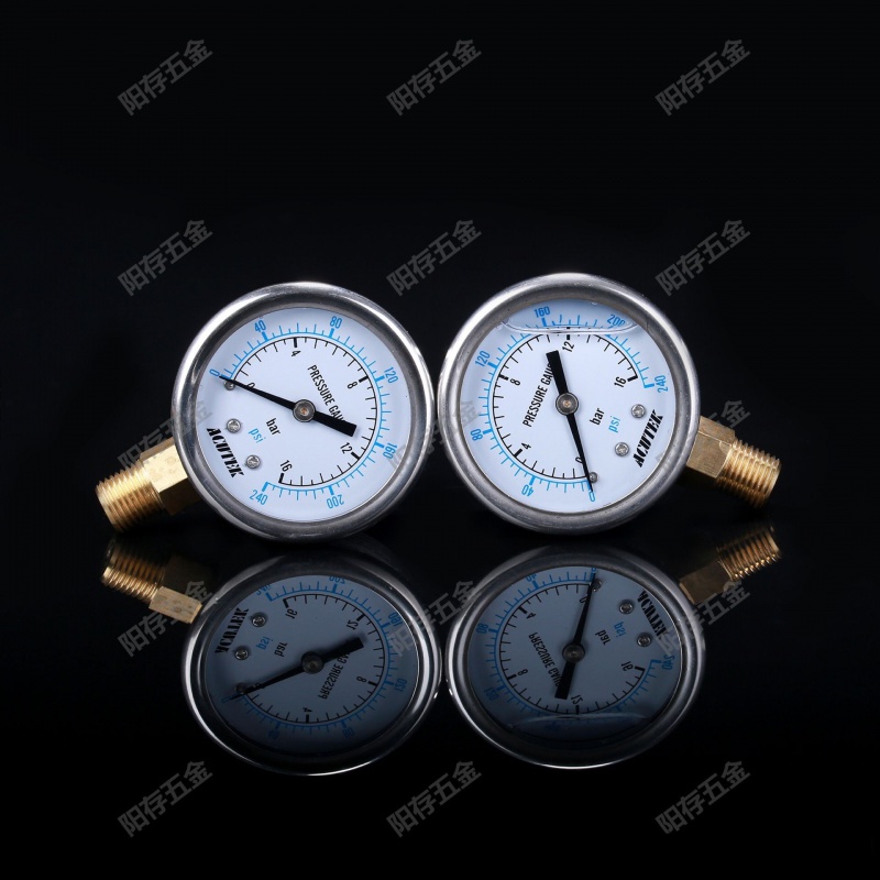 YN60压力表高压液压油表不锈钢测压表0-1.6/2.5/4/10/16/25/40MPA