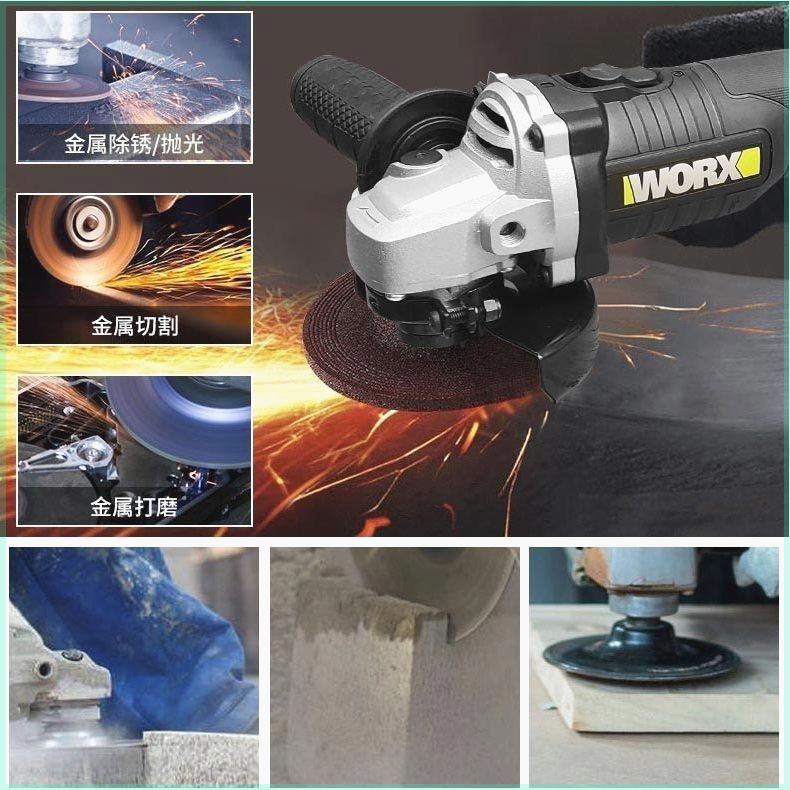 威克士角磨机锂电动向手