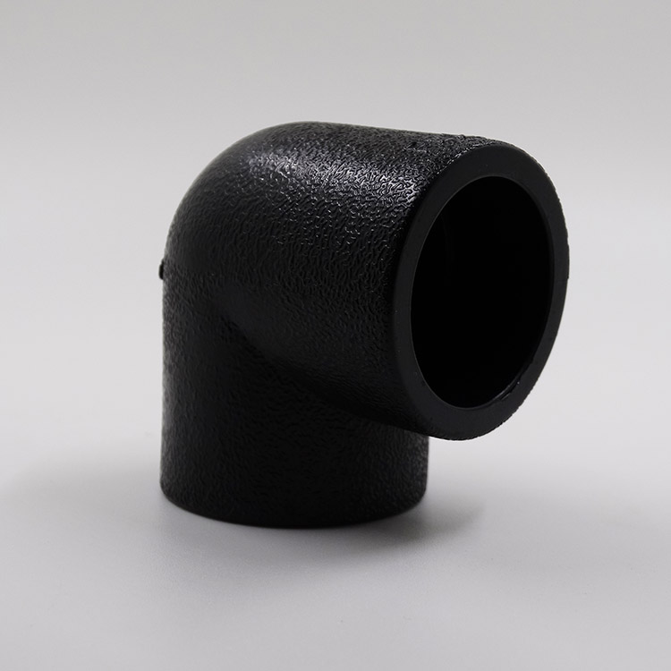 PE等径弯头L63 HDPE给水管管件直角弯头L50 承插热熔PE90度弯头40