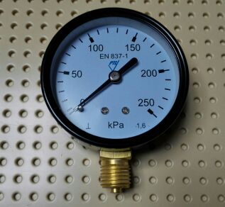 KPA压力表 压力表  y-60 0～250kpa 直径63mm 铜螺纹m14x1.5 径向